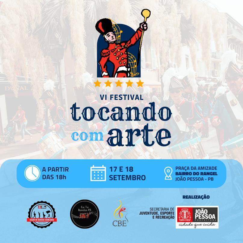 Prefeitura de João Pessoa promove VI Festival Tocando Arte em praça