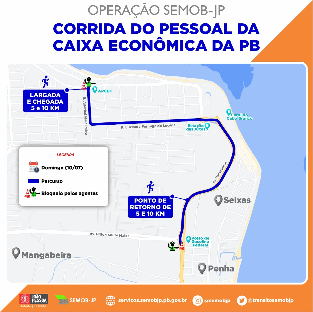 Corrida tem bloqueios e mudanças no trânsito em bairros de João Pessoa;  confira esquema - Cidades - R7 Portal Correio