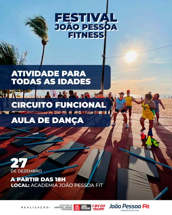 Prefeitura de João Pessoa promove 2ª edição do Festival Fitness na Academia ao Ar Livre