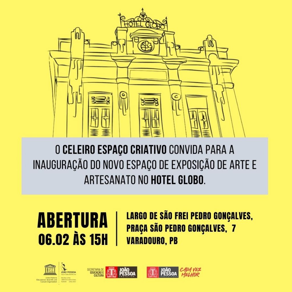 Celeiro reinaugura suas atividades no Hotel Globo no Centro Histórico nesta terça-feira